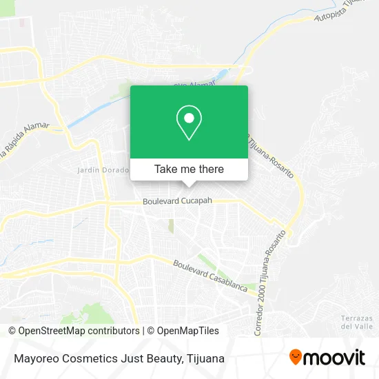 Mayoreo Cosmetics Just Beauty map