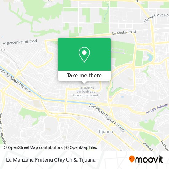 La Manzana Fruteria Otay Uni& map