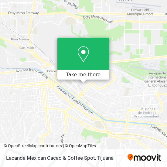 Lacanda Mexican Cacao & Coffee Spot map