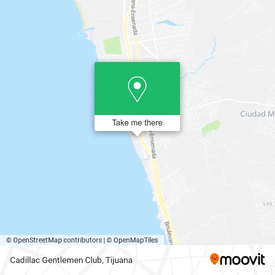Cadillac Gentlemen Club map