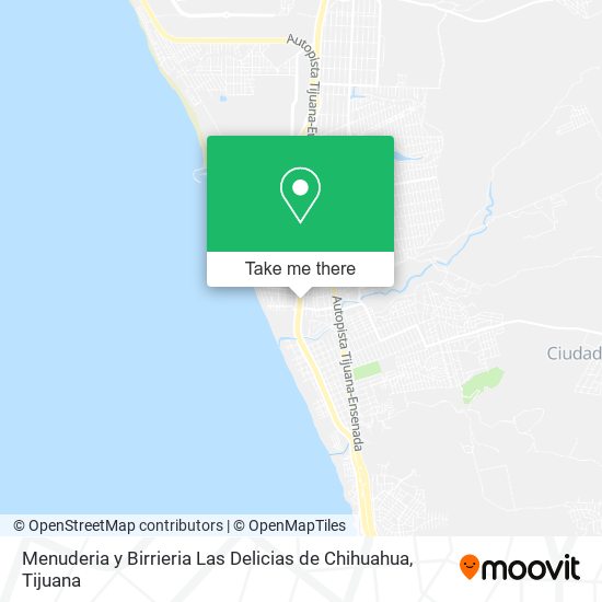 Mapa de Menuderia y Birrieria Las Delicias de Chihuahua