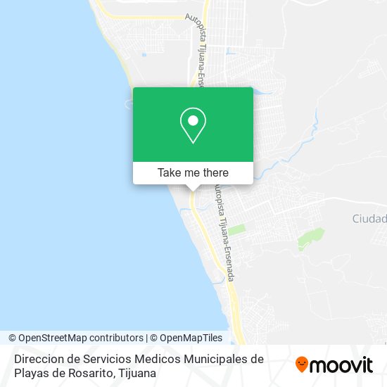 Direccion de Servicios Medicos Municipales de Playas de Rosarito map