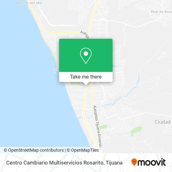 Mapa de Centro Cambiario Multiservicios Rosarito