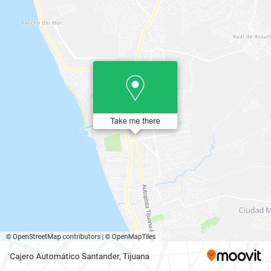 Mapa de Cajero Automático Santander