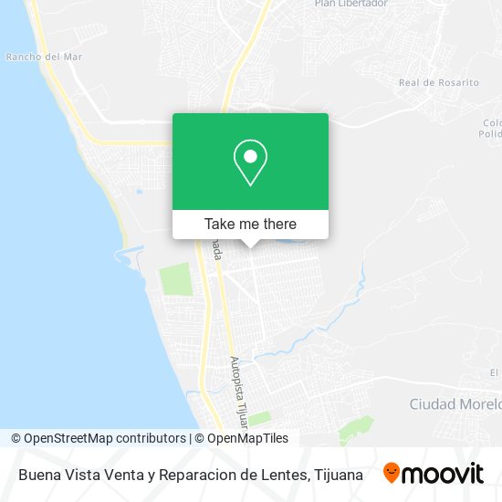 Buena Vista Venta y Reparacion de Lentes map