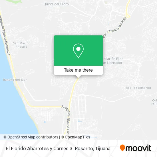 El Florido Abarrotes y Carnes 3. Rosarito map