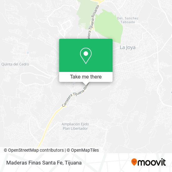 Maderas Finas Santa Fe map