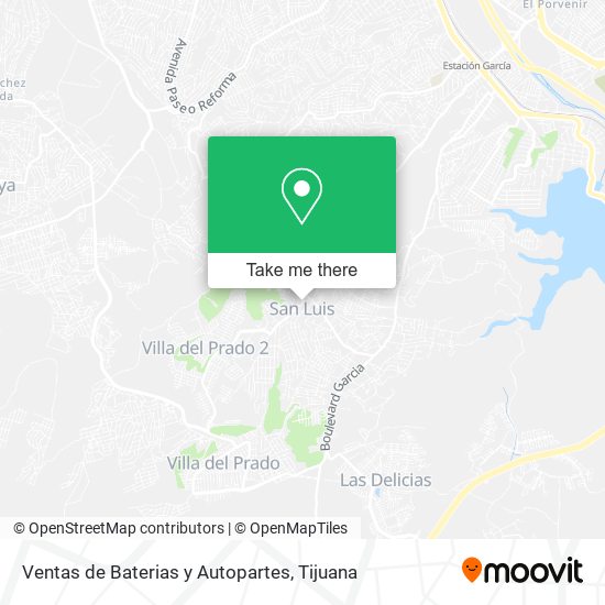 Ventas de Baterias y Autopartes map
