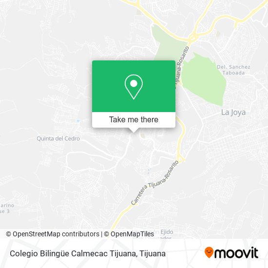 Colegio Bilingüe Calmecac Tijuana map