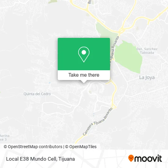 Mapa de Local E38 Mundo Cell