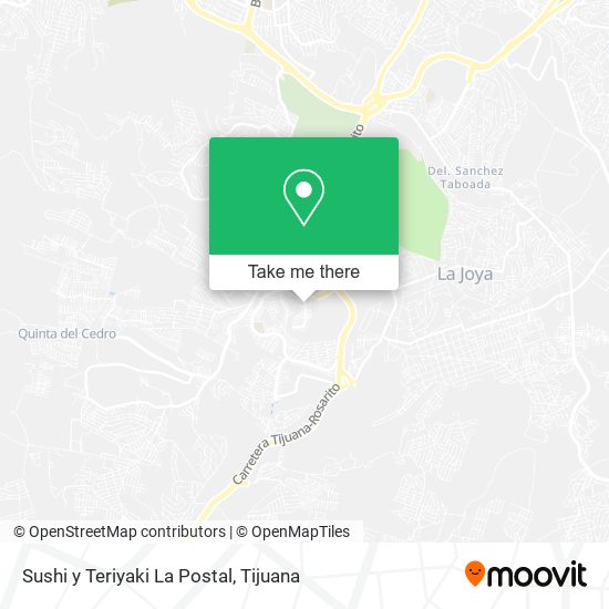 Sushi y Teriyaki La Postal map