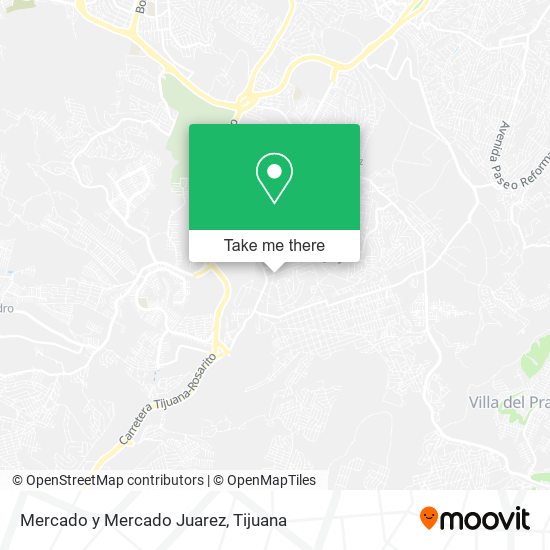 Mercado y Mercado Juarez map
