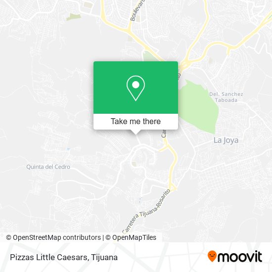 Pizzas Little Caesars map