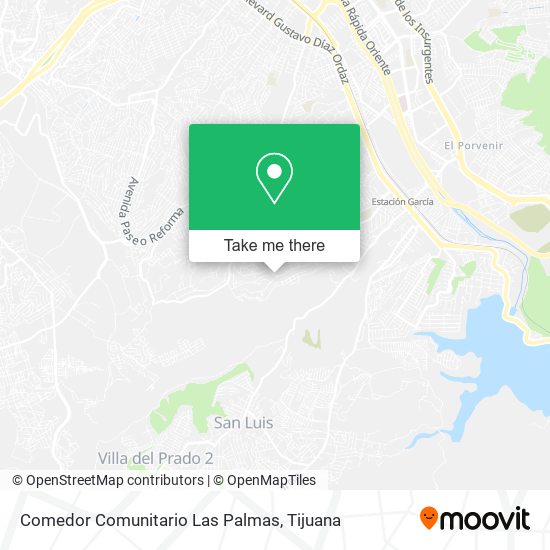 Mapa de Comedor Comunitario Las Palmas