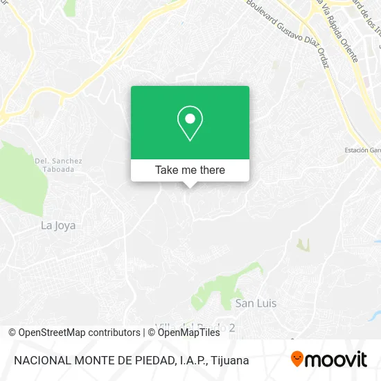 NACIONAL MONTE DE PIEDAD, I.A.P. map