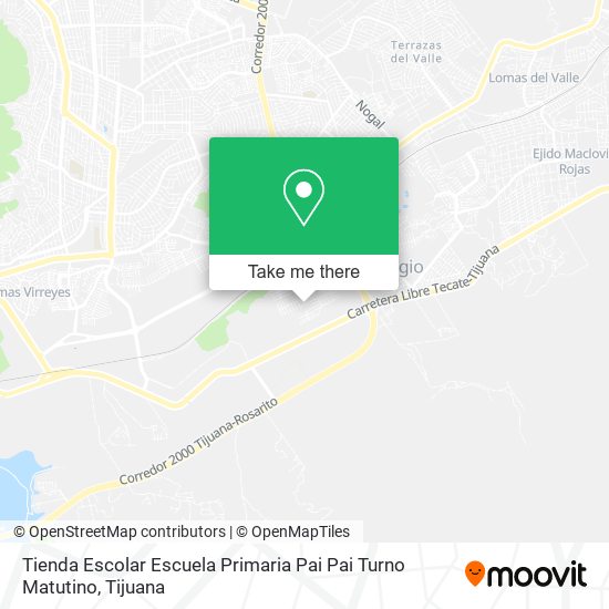 Tienda Escolar Escuela Primaria Pai Pai Turno Matutino map