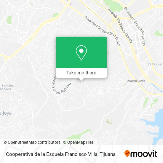 Cooperativa de la Escuela Francisco Villa map