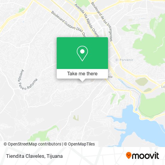 Tiendita Claveles map