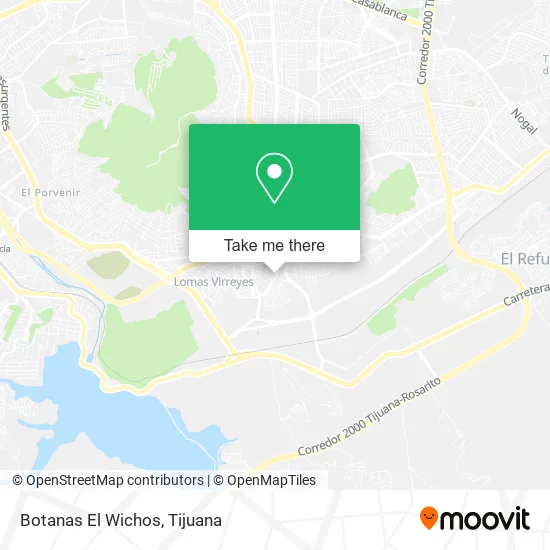 Botanas El Wichos map