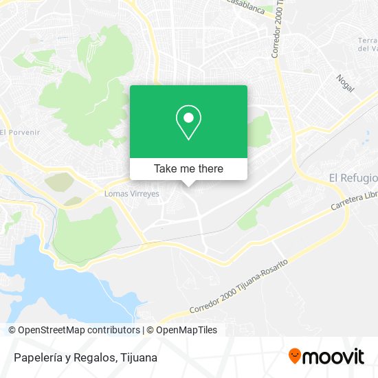 Papelería y Regalos map