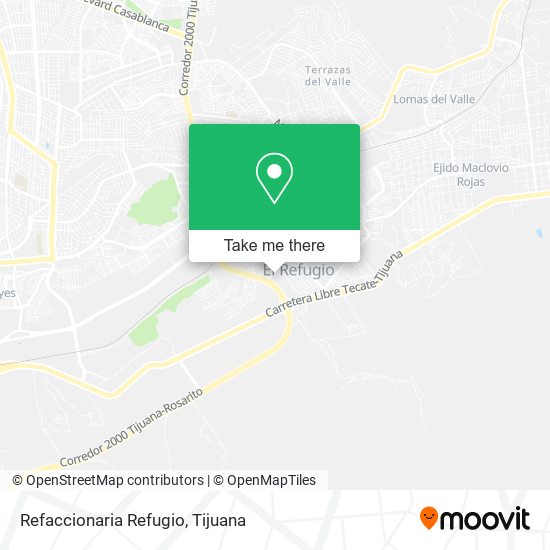 Mapa de Refaccionaria Refugio