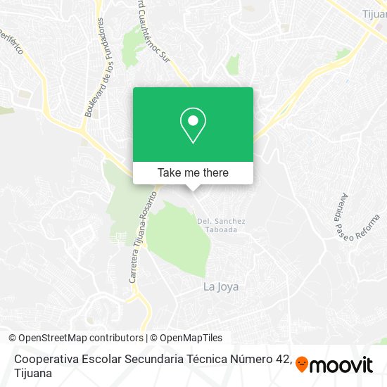 Mapa de Cooperativa Escolar Secundaria Técnica Número 42