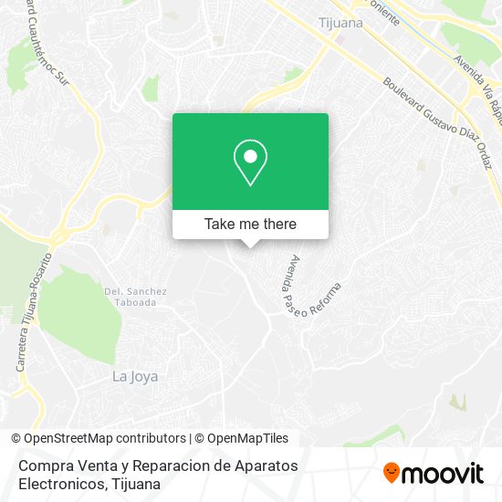 Mapa de Compra Venta y Reparacion de Aparatos Electronicos