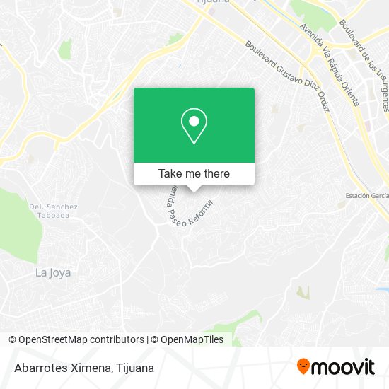 Mapa de Abarrotes Ximena