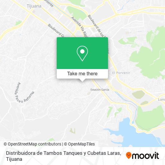 Distribuidora de Tambos Tanques y Cubetas Laras map