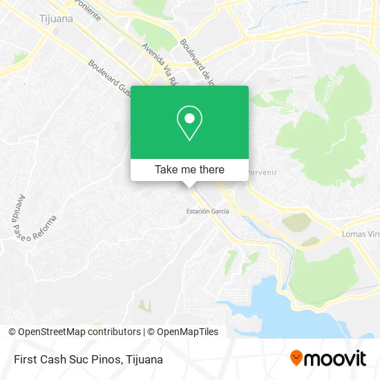 First Cash Suc Pinos map