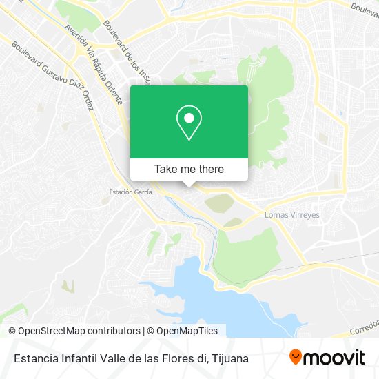 Estancia Infantil Valle de las Flores di map