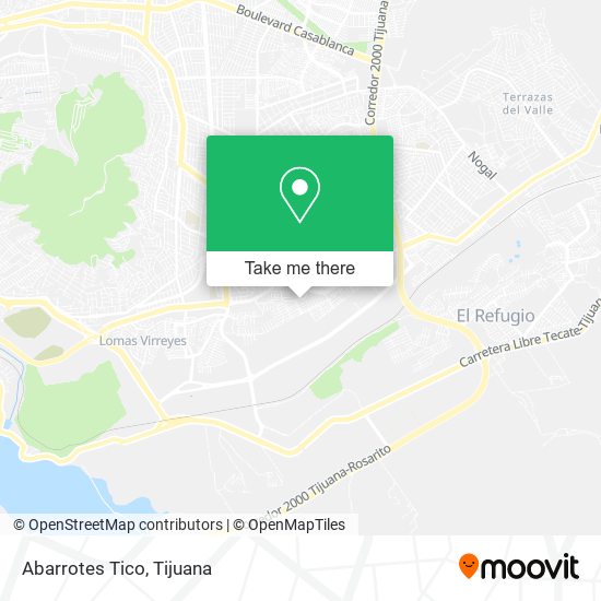 Abarrotes Tico map