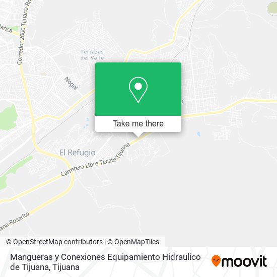 Mangueras y Conexiones Equipamiento Hidraulico de Tijuana map