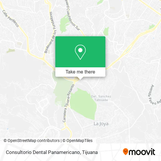 Mapa de Consultorio Dental Panamericano