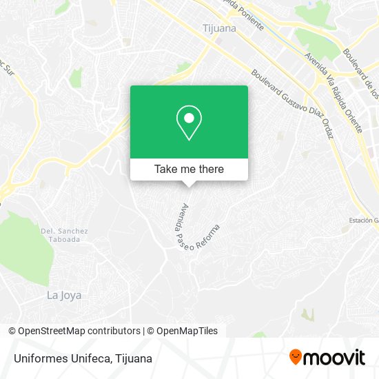 Mapa de Uniformes Unifeca