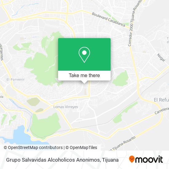 Mapa de Grupo Salvavidas Alcoholicos Anonimos