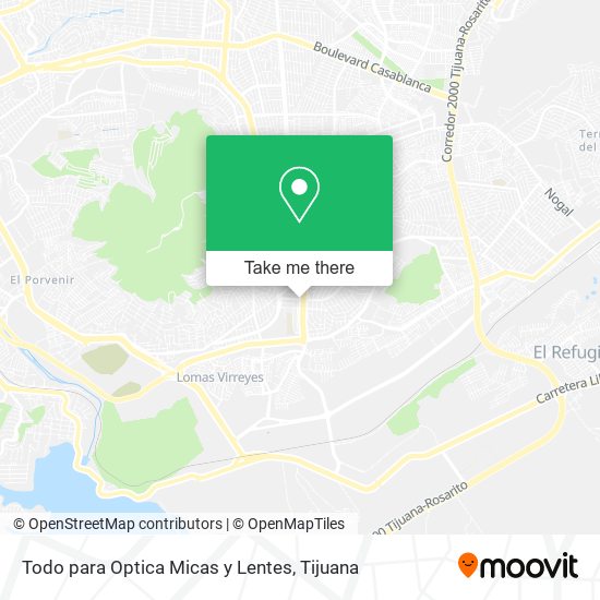Mapa de Todo para Optica Micas y Lentes