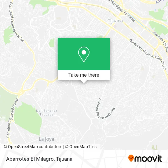 Abarrotes El Milagro map