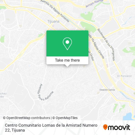 Centro Comunitario Lomas de la Amistad Numero 22 map