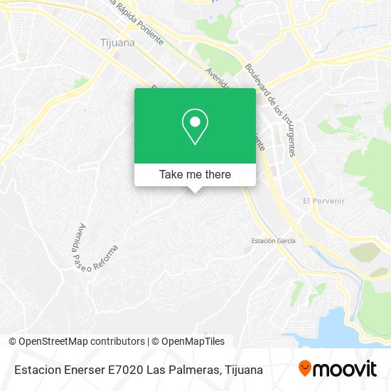 Mapa de Estacion Enerser E7020 Las Palmeras
