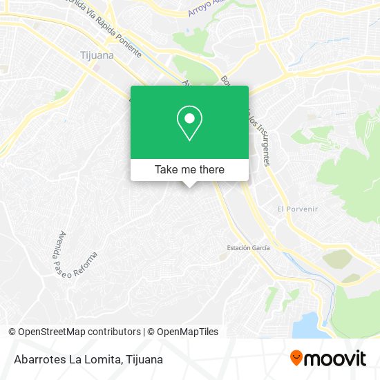 Abarrotes La Lomita map