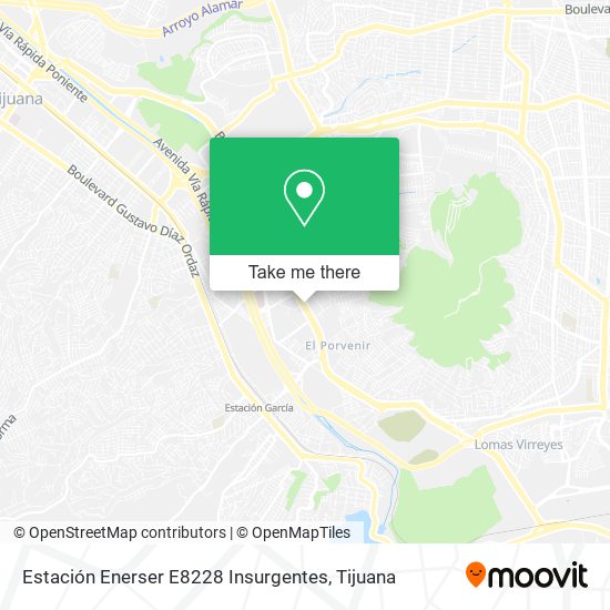 Mapa de Estación Enerser E8228 Insurgentes