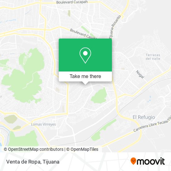 Venta de Ropa map