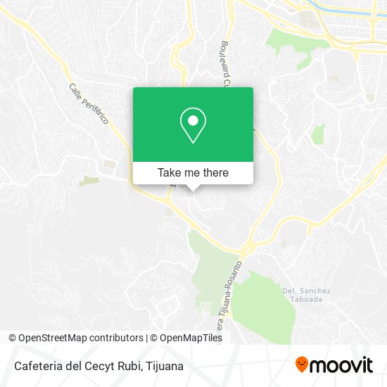 Mapa de Cafeteria del Cecyt Rubi
