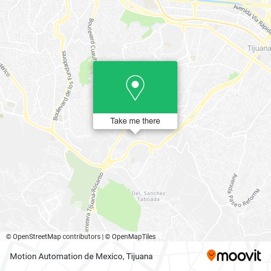 Motion Automation de Mexico map