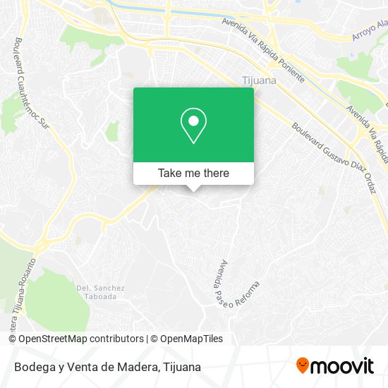 Bodega y Venta de Madera map