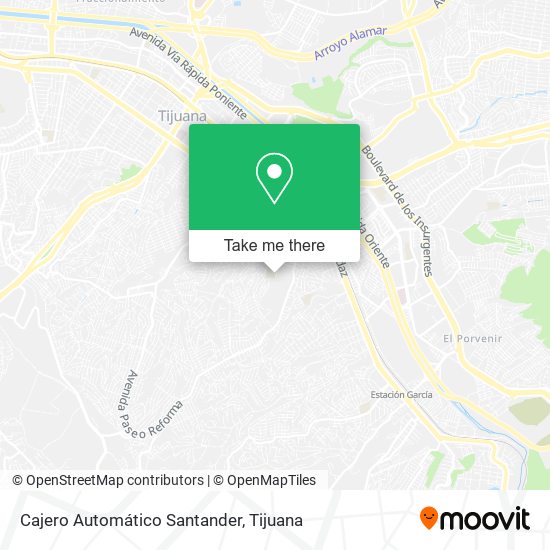 Mapa de Cajero Automático Santander