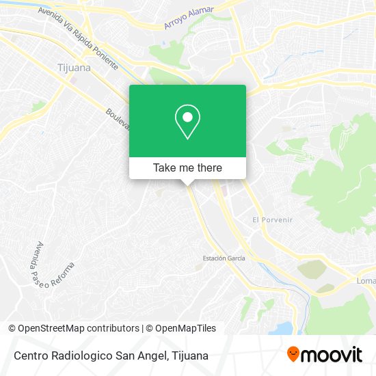 Mapa de Centro Radiologico San Angel