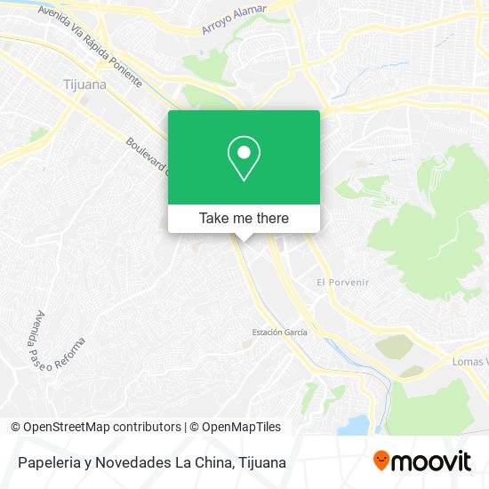 Papeleria y Novedades La China map