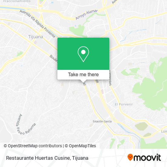 Restaurante Huertas Cusine map